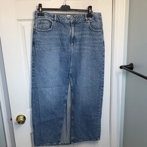 Dynamite Blue Denim Maxi Skirt